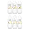 Dove - Detergente rigenerante Ritual al al profumo di cocco e fiori di gelsomino 0% deodorante Roll-On, confezione da 6 (6 x 50 ml)