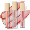 Oulac Rossetto metallico con glitter 2 in 1, rossetto e ombretto, tenuta 8 ore, rossetto leggero, altamente pigmentato, resistente alle sbavature, set impermeabile 1
