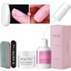 Aokitec 28g Dip Build Powder Kit con Colla Riparazione Unghie - Kit di Riparazione Unghie per Unghie Naturali Rotte Trattamento Rinforzante Unghie per Danneggiate Cracked Split Debole Cura Unghie