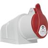 Brennenstuhl Presa Elettrica Industriale a Muro CEE a 5 Poli, Presa Industriale 400V/32A con Coperchio per Uso Esterno, Ideale per Utilizzo all'Aperto, Cantieri, Industria, IP44, 32A