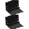 KOTARBAU® Set di 10 cerniere per porte, per mobili, 100 x 50 mm, colore: nero