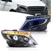VLAND Motor VLAND Fari full LED per Classe V Vito W447 MPV alogeno 2014-2023 con avviamento blu DRL lato conducente e passeggero (Stile B)