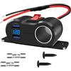 3 in 1 Voltmetro Termometro USB x Presa Accendisigari