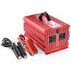 BESTEK 2000W Inverter per Auto 12V a 230V per Camper/Barca/Camion, Convertitore di Potenza 2 Prese AC con Morsetti a Coccodrillo