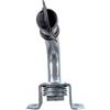 Ama Piantone Zincato di Supporto per Lampeggiante con Staffa Laterale Inclinabile - Diametro 24 mm, Metallo e Gomma, Resistente agli Agenti Atmosferici, Compatibile con Lampeggianti a Base Flessibile