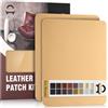 OAZ Kit di Riparazione in Pelle Beige e giallo, 28×21 cm Nastro Adesivo in Pelle, Pelle Adesiva per Riparazioni Patch di Riparazione in Pelle per Divani, Automobili, Reclinazioni, Borse, Tappezzeria