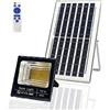 Vicyol S&D Proiettore a LED Solare, Luce Solare per Esterni da 150 W, Illuminazione di Sicurezza IP67 Luce 4000K, Faretto a 600 LED con Pannello Solare per Patio, Giardino, Garage. 15ah. Impermeabile.