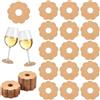 FINGERINSPIRE Marcatori per bicchieri di vino in carta floreale in bianco etichette per nomi per bevande in carta ciondoli per vino in carta marcatori per bicchieri di vino marcatore di
