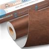 OAZ Grande Nastro di Riparazione in Pelle, 40 x 80 cm Toppe autoadesive in pelle, Kit Riparazione Pelle Patch Pelle Adesiva per Seggiolino Auto, Divano, Sedia, Reclinabile, Stivale, Borse - Marrone scuro