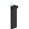 Lzzuid Accendino Antivento Jet flame Gas Ricaricabile, Fiamma Verde (Venduto senza Gas)