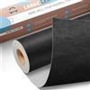 OAZ Grande Nastro di Riparazione in Pelle, 40 x 80 cm Toppe autoadesive in pelle, Kit Riparazione Pelle Patch Pelle Adesiva per Seggiolino Auto, Divano, Sedia, Reclinabile, Stivale, Borse - Nuovo Nero