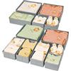 DIMJ Organizer per Cassetti Organizer per Armadio, Divisori per Cassetti Separatori per Cassetti Organizzatore Cassetti, per Calze, Biancheria Intima, 12 Pezzi, Grigio chiaro
