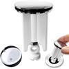 SHFYFHS 1 Pezzi Tappo Lavandino Bagno Universale,Tappi Universali Per Lavabo,Tappo di Scarico di Qualità,Piletta Lavabo bagno,Coperchio Bianco del lavello, Adatto per bagno, W.C.lavelli da cucina(40mm,Bianco)