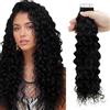 RUNATURE Extension Capelli Veri Ricci Biadesivo Nero Naturale 20pcs 40cm 50g Extension Adesive Invisibile #1B