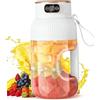 Abibiocy Juicer Portatile 1200 ml 2 in 1 Blender Portatile con Display Digitale, frullatore di spremiagrumi Ricaricabile USB con Presa ergonomica per frullati e Succo