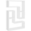 vidaXL Mensole a Muro 2 pz Bianche 50x15x50 cm in Legno Multistrato