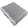 Tata Home Trapuntino Matrimoniale Primaverile Estivo Copriletto Trapuntato Imbottito Mezza Stagione Extra Morbido Misura 250x250 cm Shabby Chic Cuori Mod. Belle Colore Grigio
