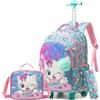 HTgroce 3 in 1 Zaino Trolley per Bambino e Ragazzi per Scuola Elementare