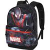 Marvel Spiderman Miles-Zaino HS FAN 2.0, Nero, 30 x 41 cm, Capacità 22 L