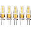 I-SHUNFA Confezione da 5 lampadine a LED G4 bianco naturale 4000K AC/DC 12V 3W 200LM sostituzione lampadine alogene g4 20w Non dimmerabile senza sfarfallio lampada base pin lampadina a led