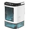 Lununux Ventilatore portatile da 900 ml, ventilatore da tavolo, 3 velocità, per ufficio, LED a 7 colori, regalo