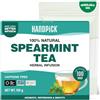 HANDPICK, Spearmint Tea - 100 The Menta Filtri - Senza Caffeina- Con Foglie Puri di Tisana Menta Verde - Miscela Naturalmente Rinfrescante