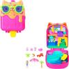 Polly Pocket - Cofanetto Resort Gattino Ghiacciolino, set portatile con una microbambola, un amico cucciolo e 11 accessori a tema inclusi, giocattolo per bambini, 4+ anni, JCB17