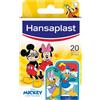 Hansaplast Cerotti DISNEY, Cerotti bambini con Mickey Mouse e Minnie Mouse, Cerotti impermeabili delicati sulla pelle e facili da rimuovere, 1 confezione da 20 cerotti in 2 formati