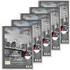 Stylex 40032-P5 - Blocco College Duo con Rilegatura a Spirale, DIN A4, 50 Fogli a Quadretti e 30 Fogli a Righe, 5 Pezzi