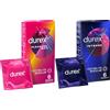 Durex Mix Preservativi, Intense 6 unità Stimolanti con Nervature e Gel Stimolante stimolanti per lei + Pleasure Max Vestibilità Regular 6 unità, 12 profilattici nominale 56 mm