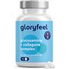 Gloryfeel Glucosamina Condroitina MSM, Integratore 6-in-1 con Collagene e Acido Ialuronico, 120 Compresse per 2 Mesi, Articolazioni, Cartilagine e Ossa, Prodotto in Germania, Senza Glutine e Lattosio