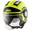 GIVI Casco Jet 11.1 Air Jet Round (XL, GIALLO NERO)