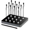 Ruimooto Terza mano professionale con base magnetica. 12 morsetti flessibili a coccodrillo, 1 spazzola e 1 base in ferro - Ideale per ausilio per saldatura, accessori per modellismo e supporto per scheda