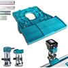 SLE Engineering Adattatore professionale per guida per Makita DRT50 / RT0700C / RT0702C / RT0700 / 3709/3711 per Makita/Bosch/Festool/Mafell