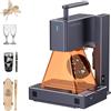 LaserPecker 2 Incisore Laser 5W Macchina per Incisione 5W Laser Potenza in uscita 0,05*0,05 mm Punto Fino Laser Cutter Portatile Strumenti Incisore Taglio Laser per Legno Pelle Metallo, con Rotative