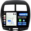 Generic JOYX Android 12 IPS Autoradio Per Mitsubishi ASX (2010-2019) - 4G+64G - Integrato DSP/Carplay/Android Auto - LED Camera + MIC - DAB Volante 4G WiFi 360-Camera Fast-Boot AHD-Camera BT - 9 Pollici 2 Din
