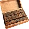 IWILCS Set di timbri Alfabeto, 70 Pezzi, Lettere, Numeri e Simboli, Scatola di immagazzinaggio, per Arti, Artigianato