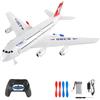 OpenRC - RC Aereo Telecomandato Trasporto - Aereo di Linea Radiocomandato - Giocattolo Aliante Caccia Telecomandato Polistirolo Infrangibile Effetto Luce Regalo Giocattolo Bambino Adulto Elica