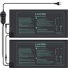 Luxbird Tappetino Riscaldante per Piante con termostato, 2 tappetini riscaldanti con 1 Controller, 30W, Controllo Uno a Molti, Impermeabile IP67, 52x25cm, per Serra, germinazione, Terrario