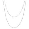 LUXURY MILANO Collana bianca shiny in argento