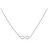 LUXURY MILANO Collana bianca con infinito in argento
