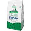 Monge Natural Superpremium PUPPY AND JUNIOR RICH IN CHICKEN, cibo per cani di tutte le razze (cibo secco per cani tra 32 e 80 kg, con pollo, molto ricco di fibre e vitamine, 12 kg)