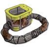 ALLSOPETS Recinto per Gatti con Tunnel Recinto Interattivo Pieghevole per Gatti con Ampia Area di Gioco Tenda Esterna Sicura per Gatti Domestici Piccoli Animali e Cuccioli (Verde, XL)