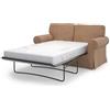 MASTERS OF COVERS Copridivano per divano letto compatibile con Ikea Ektorp 2 posti, rivestimento di ricambio, realizzato a mano, 197 x 90 x 88 cm (ord, beige)