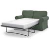 MASTERS OF COVERS Copridivano per divano letto compatibile con Ikea Ektorp 2 posti, rivestimento di ricambio, realizzato a mano, 197 x 90 x 88 cm, colore: verde