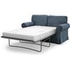 MASTERS OF COVERS Copridivano per divano letto compatibile con Ikea Ektorp 2 posti, rivestimento di ricambio, realizzato a mano, 197 x 90 x 88 cm, colore: blu