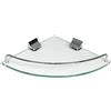 vetrine in rete Vetrineinrete® Mensola angolare per Doccia in Vetro Lucido Fissaggio a Muro con Viti portaoggetti a Parete ad Angolo portasapone bagnoschiuma arredo Bagno 52909 D22