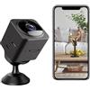 ZHODADA Telecamera Spia WiFi, HD 1080P Mini Spia Telecamera di Sorveglianza Mini Telecamera Videocamera Senza Fili Spy Cam con Visione Notturna Rilevamento di Movimento di Audio Bidirezionale