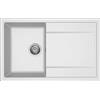 ELLECI LG230068 - Lavello da cucina 1 vasca con Gocciolatoio, 79x50 cm, Bianco 68