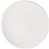 Villeroy & Boch 1042642640 Villeroy & Boch NewMoon Piatto da Colazione, Brunch, Torte o Dessert in Porcellana, Lavabile in Lavastoviglie, Alta Qualità, Bianco, 24 cm
